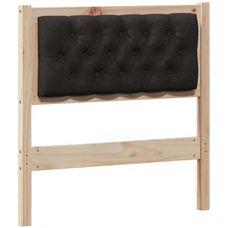 vidaXL Headboard Other Brown and black 75 cm Solid pine wood vidaXL