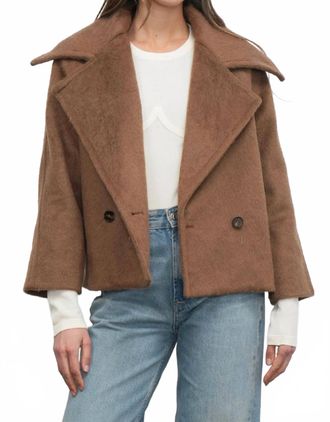 Greylin Iva Short Coat In Chestnut