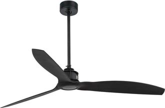 Netlighting Just Matt Black Ceiling Fan With DC Motor Smart Remote Included