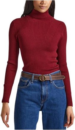 Pepe Jeans London Coltrui - Dames - Coltruien - Bruin - L - Truien & Vesten