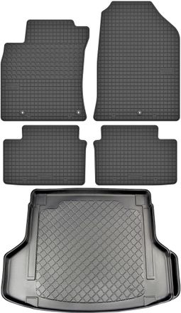 OEM Hyundai I30 Iii Pd Kombi Desde 07.2017 Set - Alfombrillas De Goma Para Coche + Alfombrilla Para Maletero