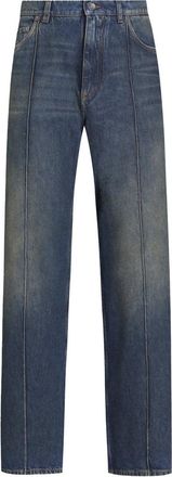 Dolce & Gabbana VINTAGE DENIM PLAQUE JEANS Size: 50, colour: BLUE