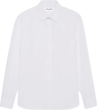 Saint Laurent Heren, Overhemden, Wit, Maat: XL