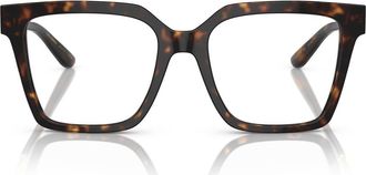 Dolce & Gabbana 51mm Square Optical Glasses in Havana /Demo Lens at Nordstrom