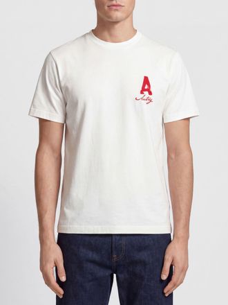 Autry T-shirt in cotone con logo a contrasto sul davanti