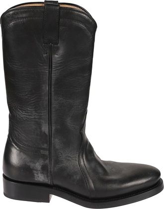 Jil Sander Bruce Boots - Dames - Hoge Laarzen - Zwart - 38 EU - Leer - Schoenen
