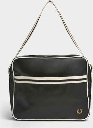 Fred Perry Mens Preppy-stripe laptop bag