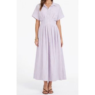 Bishop + Young Maude Waist Detail Shirtdress in Lavender at Nordstrom, Size X-Small
