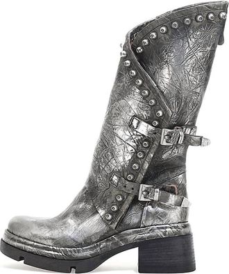A.S.98 Womens Easton Studded Boot In Antique Silver