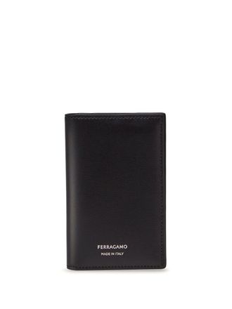 Ferragamo bi-fold leather cardholder - Black