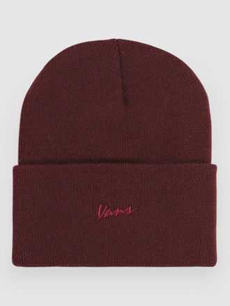 Vans Classic Script Tall Cuff Beanie rot