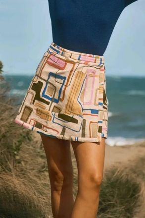 Hunter Bell Powell Skirt In Montauk Tapestry