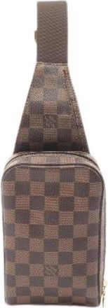 Louis Vuitton Pre-owned Geronimos Damier Waist Bag - Heren - Vintage Schoudertas - Bruin - ONE Size - Vintage
