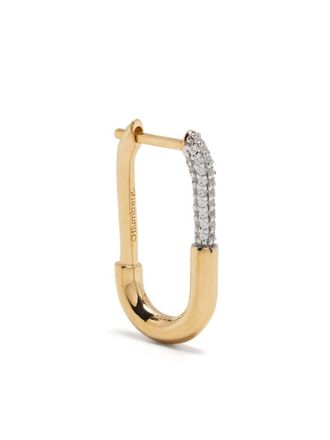 Otiumberg large Staple hoop earring - Gold