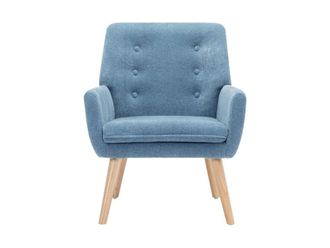 VENTE-UNIQUE.COM Sill&oacute;n cl&aacute;sico poli&eacute;ster azul