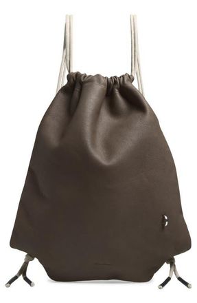 Rick Owens Drawstring Bag in Dust/Pearl at Nordstrom