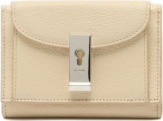 Bally Lock Me grained-leather wallet - Neutrals