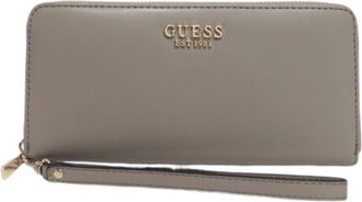 Guess Eco Leren Portemonnee met Meerdere Compartimenten - Dames - Portefeuilles - Beige - ONE Size - Leer - Accessoires
