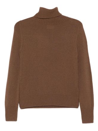 Allude turtleneck wool sweater - Brown