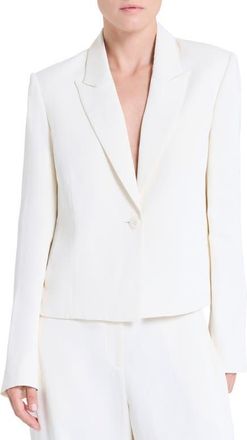 TWP Sawyer Boxy Crop Blazer in Bone at Nordstrom, Size X-Small
