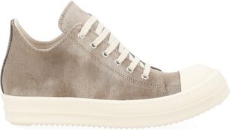 Rick Owens Grey Solid Low Sneakers