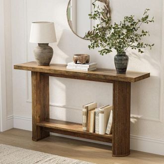 Tribesigns Tribesigns 55-Inch Modern Console Table, Narrow Sofa Table for Hallway, Wooden Entrance Table Behind The Couch for Living Room, Hallway, Entrance