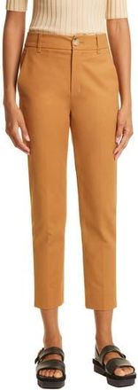 Vince Cotton Blend Cigarette Trousers in Almond at Nordstrom Rack, Size 16 (Similar To 14W-16W)