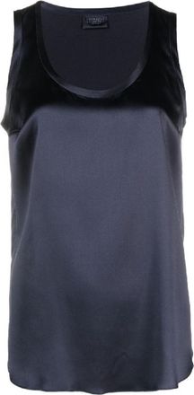 Brunello Cucinelli Night Sky Silk Tank Top, Size XXL