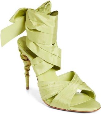 Christian Louboutin Affabula Ankle Wrap Sandal in Haiiro/Lin Haiiro at Nordstrom, Size 10.5Us