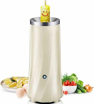 OEM M&aacute;quina Autom&aacute;tica Para Hacer Rollitos De Huevo, Cocedor El&eacute;ctrico De Huevos Y Tortillas, Acero Inoxidable 304, Blanco/acero Inoxidable