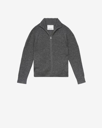 Isabel Marant Cardigan Benett En Laine - Homme - Gris Fonc&eacute; - Taille S - Isabel Marant