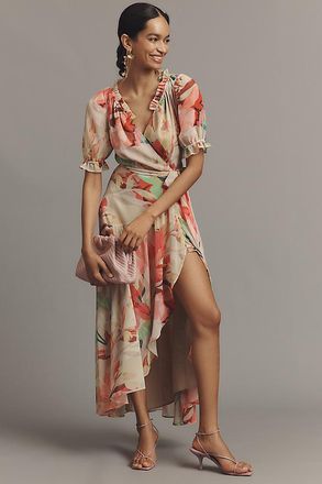 Hutch Bethany Petite Wrap Midi Dress
