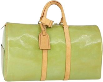Louis Vuitton Pre-owned Weekend Bags, female, Green, Size: ONE SIZE Pre-owned Canvas Weekend Bag