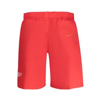 Nike Logo Print Swim Swim Shorts - Red