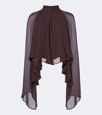 De La Vali Mia chiffon top