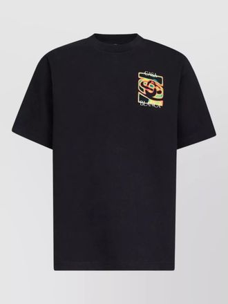 Casablanca organic cotton relaxed-fit printed t-shirt