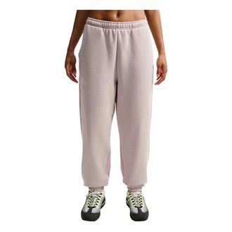 Nike Studio Fleece Medium Weight High-Rise Oversized Cuffed Broeken - Dames - Sport - Beige - Maat: XL Fleece