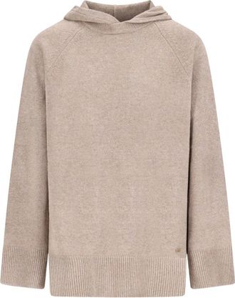 Max Mara Mxmefebo Hooded Sweater - Dames - Sweatshirts & Hoodies - Beige - Maat: M Kasjmier