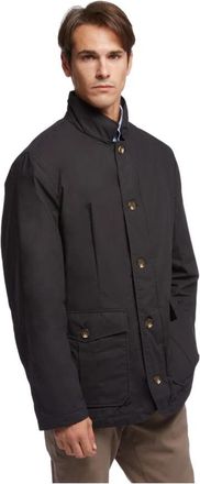 Brooks Brothers Waxed Cotton Jacket - Heren - Zomerjassen - Zwart - M - Katoen - Jassen