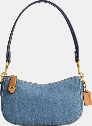 Coach Womens Denim Swinger 20 - Dark Blue - One Size