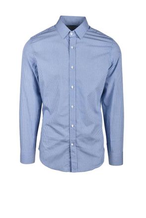 Ballantyne Blue Cotton Shirt
