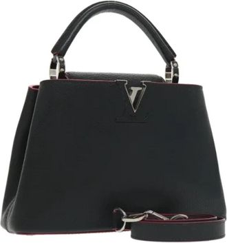 Louis Vuitton Tweedehands leren handtassen - Dames - Vintage Handtas - Zwart - ONE Size - Leer - Vintage