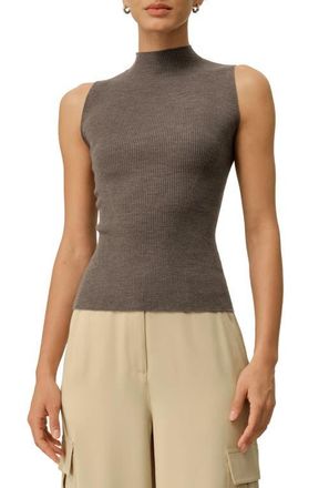 LilySilk Seamless Knit Washable-Wool Vest in Brown at Nordstrom, Size X-Large