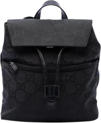 Gucci Pre-owned Zaino Vintage in Nylon - - Pre-owned - Donna - Nero - ONE SIZE