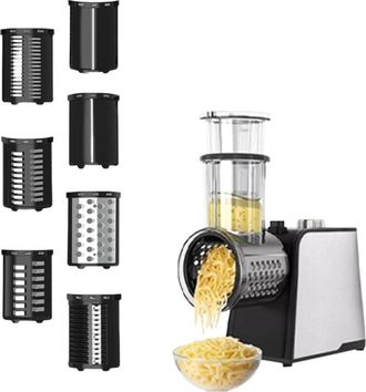 OEM Cortador De Verduras El&eacute;ctrico, Rallador De Queso De Gran Calibre, Rallador De Verduras El&eacute;ctrico De 250 W, Picador Multifuncional, Rallador De Zanaho