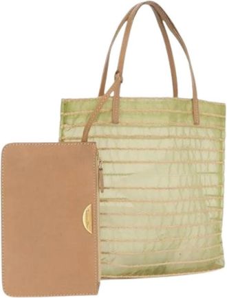 Dior Pre-owned Vintage Handtas - Dames - Vintage Shopper - Groen - ONE Size - Nylon - Vintage