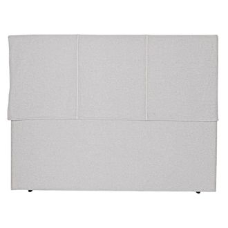 NATYAL Cabecero tapizado desenfundable para cama de 150cm en gris perla