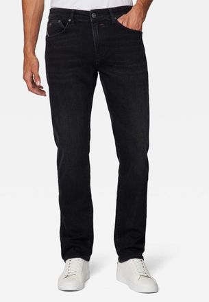 Mavi Straight-Jeans MAVI Mavi Jeans Marcus, Herren, Gr. 38, L&auml;nge 34, schwarz, Obermaterial: 98% Baumwolle CO. 2% Elasthan EL., Jeans Straight-Jeans