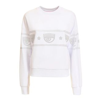 Chiara Ferragni Chiara Ferragni Sweaters - Dames - Sweatshirts - Wit - 2XS - Hoodies & sweatvesten