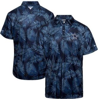 Columbia Mens Columbia Navy Dallas Cowboys PFG Super Terminal Tackle Omni-Shade Polo at Nordstrom, Size Medium